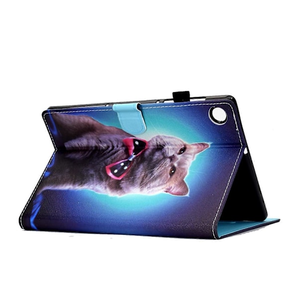 Samsung Galaxy Tab A9+ PU-nahkakotelo, kuvioitu, älykäs tablettisuojus kynätelineellä Multicolor Style L