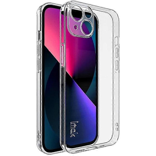 IMAK UX-5 Series Genomskinligt Skal för iPhone 13 6.1 tum, Mjukt TPU Slim Skyddande Stöttåligt Telefonskal