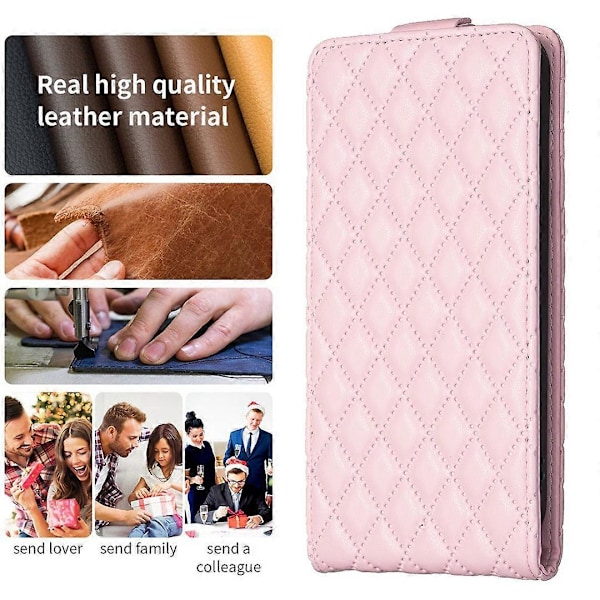 BF30 Samsung Galaxy A15 4G -kotelo pystysuora läppä PU-nahkainen puhelinkotelo korttipidikkeellä Multicolor Style E