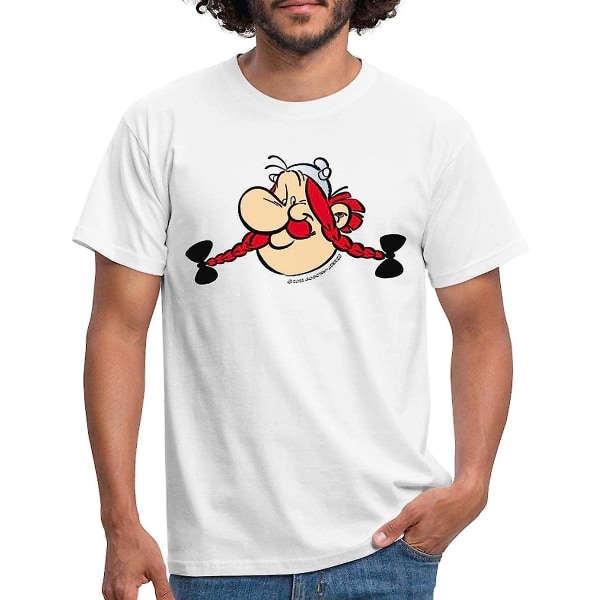 Asterix & Obelix Porträtt T-shirt herr White L