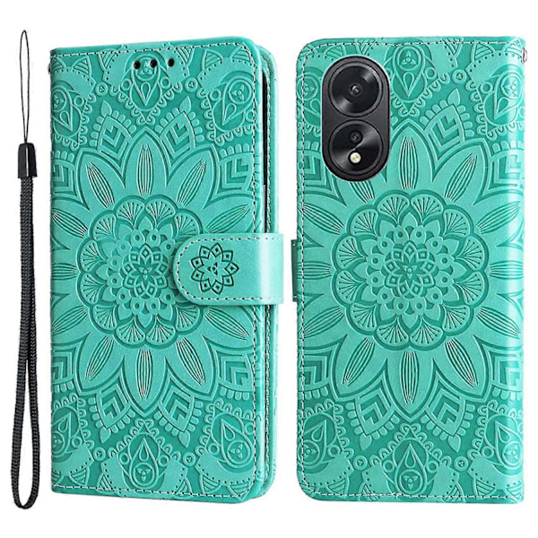 Til Oppo A38 4G Etui Wallet Slim-Fit PU Læder Magnetisk Telefon Cover Multicolor Style D