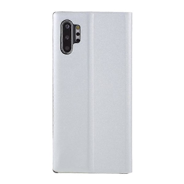 Til Samsung Galaxy Note 10 Plus PU Læder Auto-absorberende Skal Visningsvindue Stativ Telefon Cover