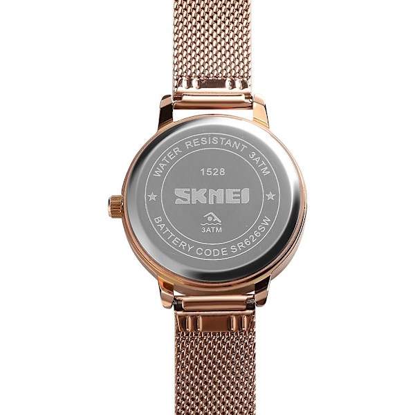 Skmei 1528 Simpel Mode Dameur Casual Net Skala Silvery