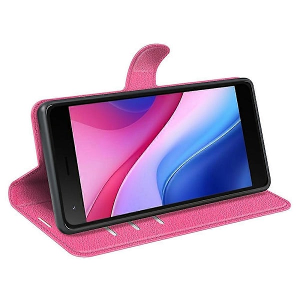 Til ZTE Blade A35 Lite Etui Litchi Tekstur Stødsikkert Læder Wallet Telefon Cover - Grøn Multicolor Rose