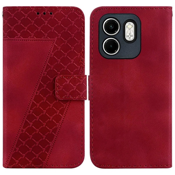 Infinix Hot 50i 4G/Smart 9 4G -jalustakotelo, 7-muotoinen kuvio, nahkainen puhelinkotelo Multicolor Style E