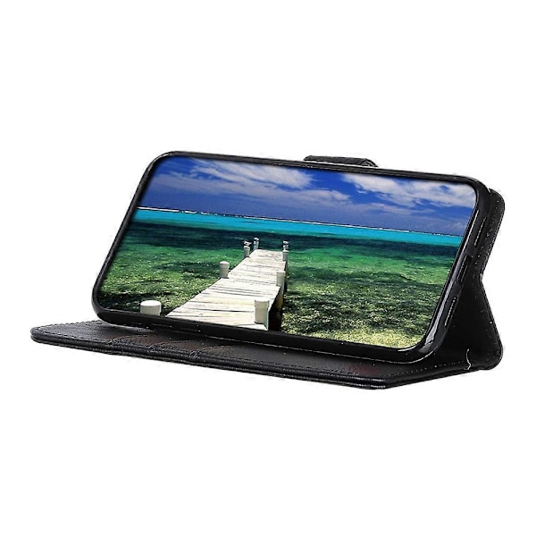 KHAZNEH Honor 90 PU-nahkakotelo, naarmuuntumaton lehmännahkajäljitelmä, jalustalla ja lompakolla Multicolor Style A