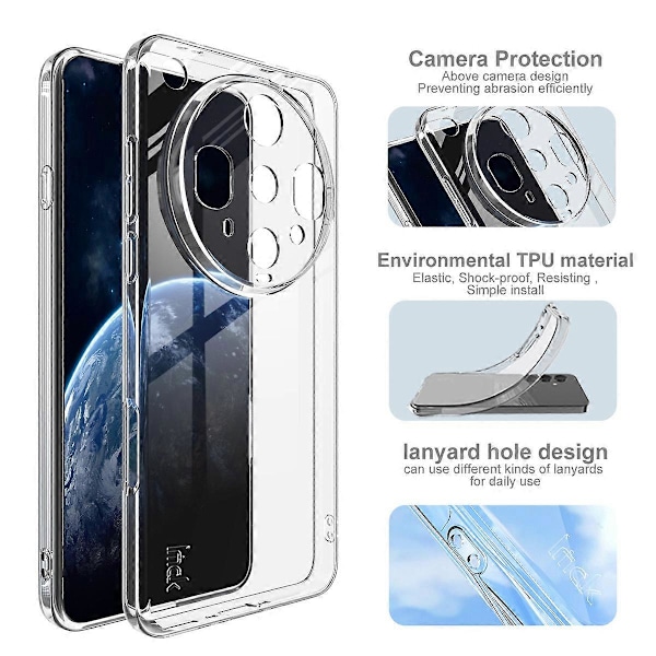 IMAK UX-5 Series Deksel for Oppo Find X8 Ultra 5G - Støtsikker TPU Klar Slim Bakside