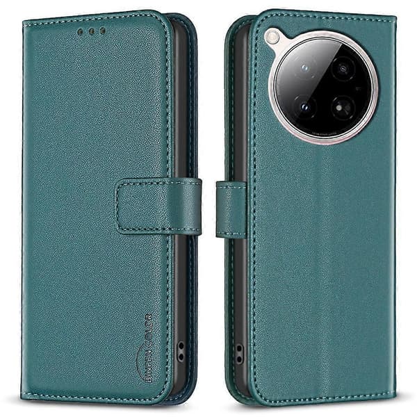 Til Infinix Zero 40 4G Etui Wallet Folio Flip Læder Cover- Multicolor Green
