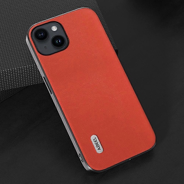 Texturerat PU-läder + TPU-telefonfodral för iPhone 15 Plus, fallsäkert bakskal Multicolor Style B