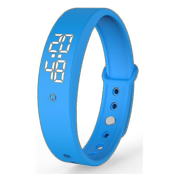 Vibrerande watch - med upp till 10 dagliga larm Blue