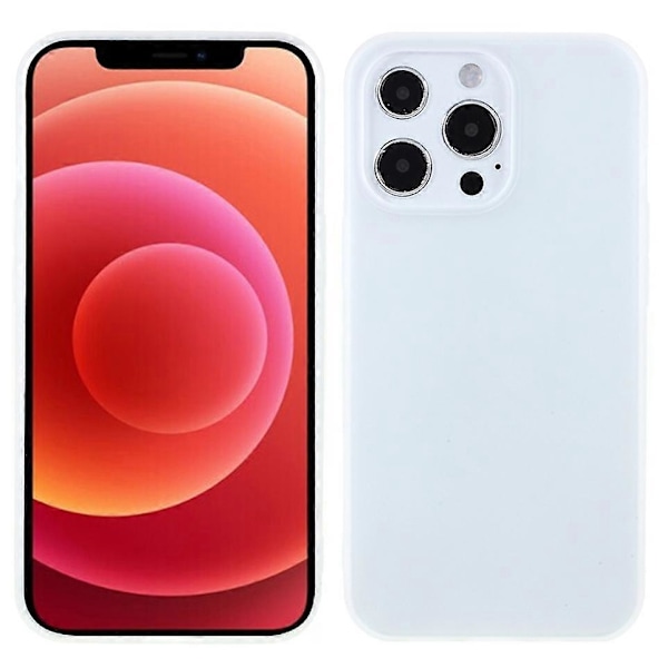 För iPhone 13 Pro 6.1 tum Slim Surface Layer Slät Matt Mjuk Flexibel TPU Skal Multicolor Style G