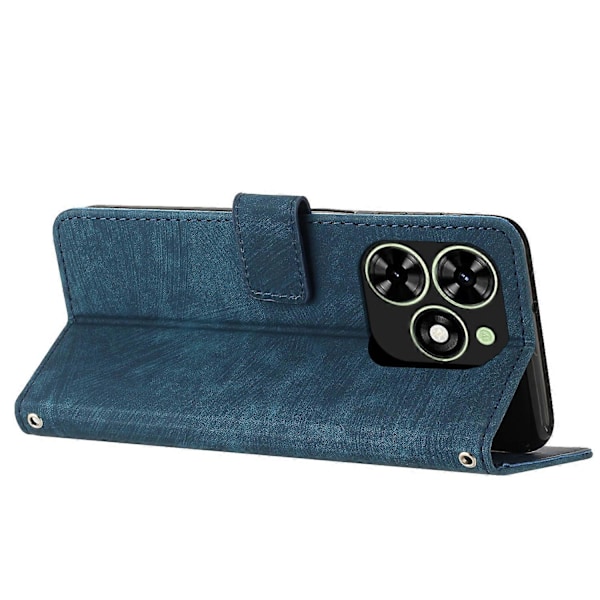 Til TECNO Spark Go 2024/Spark 20C/Pop 8 Telefon Cover Hud Touch Følelse Læder Cover Multicolor Sapphire