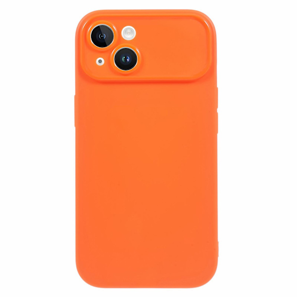 För Iphone 13 Matte Telefon Bakskal Soft Tpu Phone case Cover (exakt bakre linsutskärning) Orange