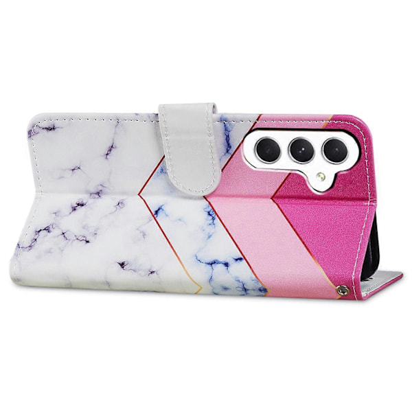 Til Samsung Galaxy A05s 4G Wallet Case PU Læder Mønster Print Telefon Cover Multicolor Style B