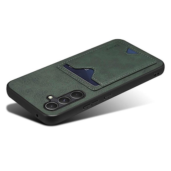 DENIOR Samsung Galaxy S23 FE -kotelo korttipidikkeellä ja jalustalla Multicolor Style D