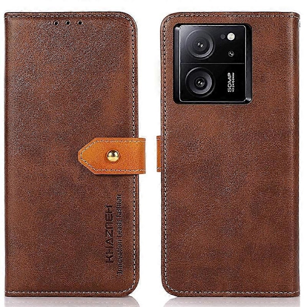 KHAZNEH Etui til Xiaomi Redmi K60 Ultra/13T/13T Pro PU Læder Telefon Cover Stand Wallet Multicolor Style D
