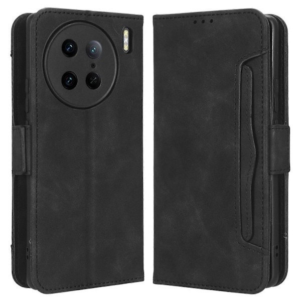 vivo X90 Pro 5G:lle Monikorttipaikat PU-nahkainen puhelinkuori Jalustalla Lompakkokotelo Multicolor Style A