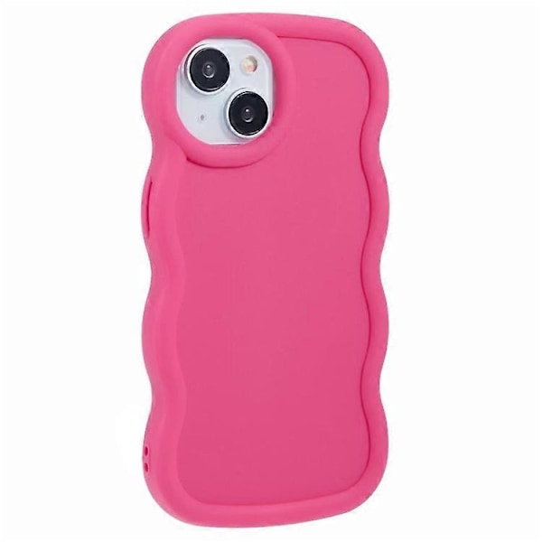 WANLONFENG XL -sarja iPhone 14 -puhelimelle Aaltoileva reunus TPU-kuori karkaistulla lasikalvolla Multicolor Style D