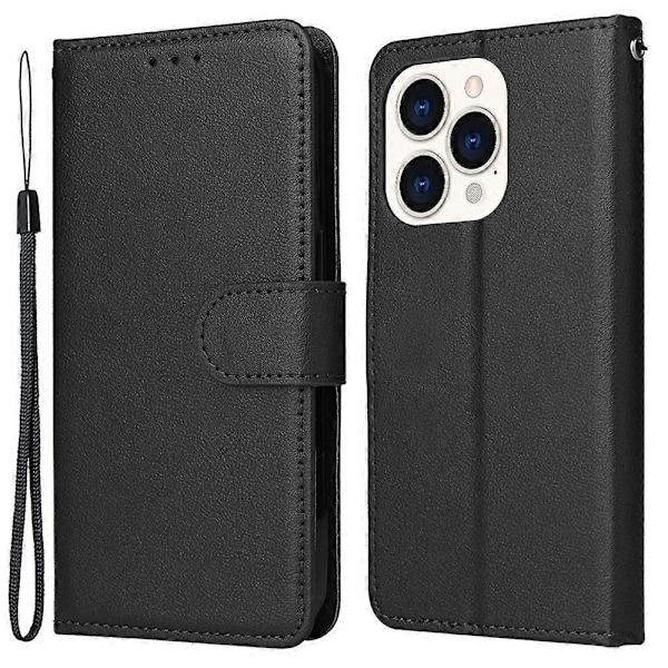 Til iPhone 15 Pro Max Wallet Telefon Cover Stativ Flip PU Læder Telefon Shell