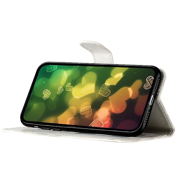 För Motorola Moto G54 5g case Mönstertryck plånbok cover Cat