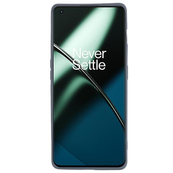Mjukt Tpu phone case för Oneplus 11 5g , dubbelsidigt matt skyddande cover Grey