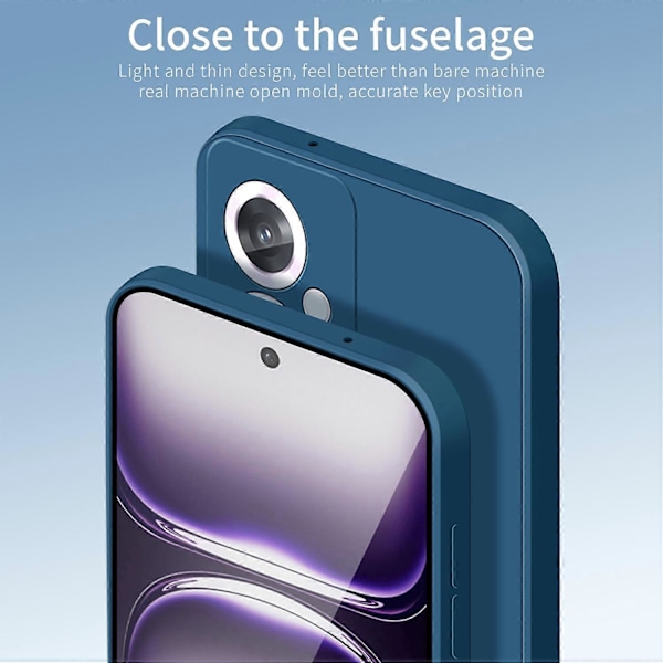 PINWUYO JK Touching Series Skal för Oppo Reno11 F 5G Silkeslen Mjuk TPU Telefon Baksida - Multicolor Navy Blue