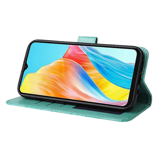 För Oppo A38 4G Fodral Plånbok Slim-Fit PU Läder Magnetiskt Telefonskal Multicolor Style D