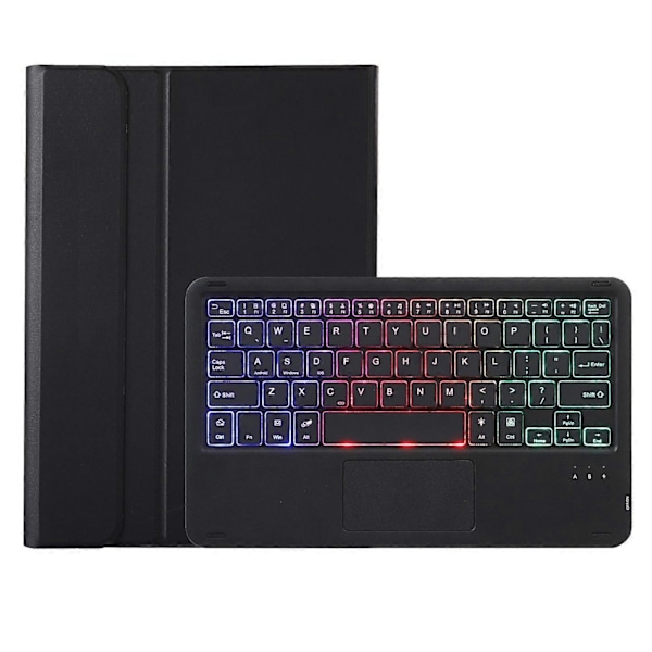 Type C A10B-AS iPad 10.9 (2022) -mallille, kynäpaikkamuotoilu, nahka + TPU-tablettitelinekotelo + irrotettava Multicolor Style A