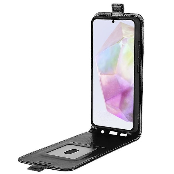 Samsung Galaxy A36 5G -kotelo korttipaikoilla, pystysuuntainen läppä, nahkainen puhelinkotelo Multicolor Style C