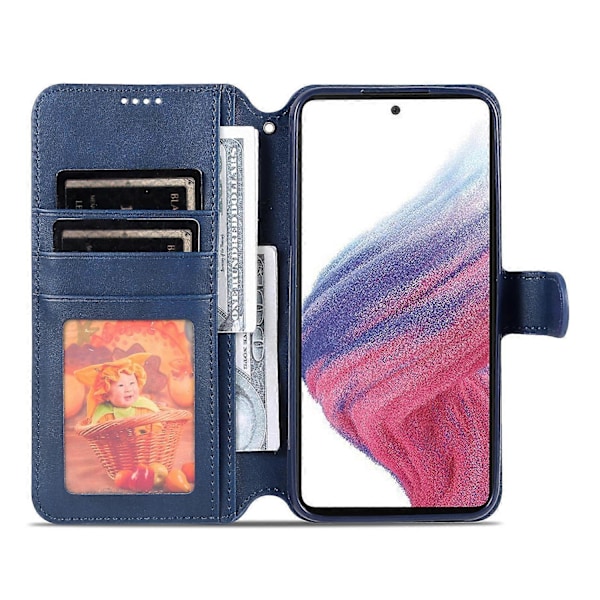 AZNS Telefoncover til Samsung Galaxy A54 5G Kalvetekstur Tegnebog Stand Læder Beskyttende Telefoncover Multicolor Style C