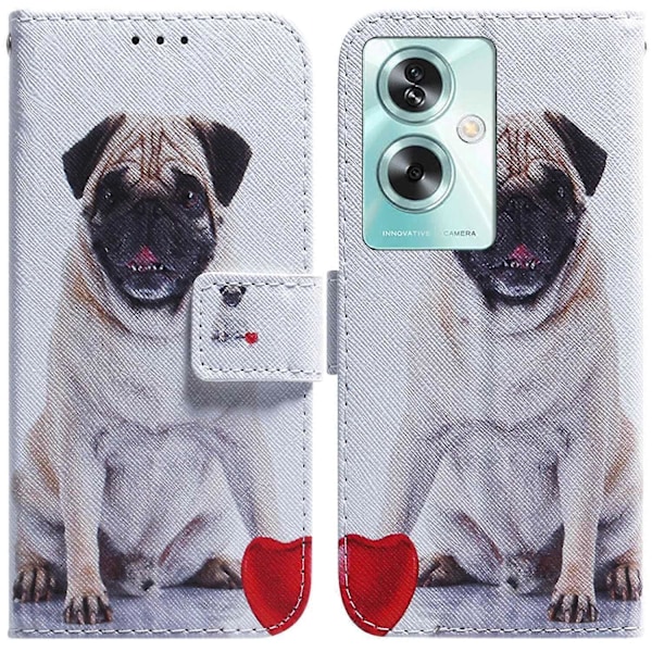 Plånboksfodral för Oppo A79 5G/A2 5G Mönstertryckt Läderfodral Multicolor Dog