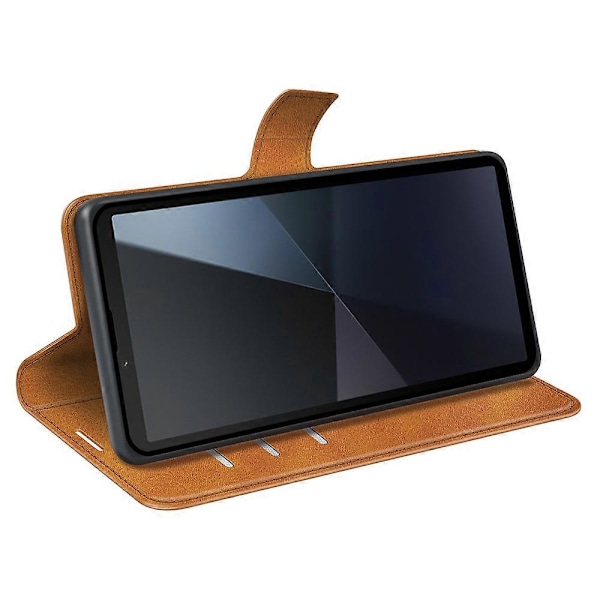 Plånboksfodral för Sony Xperia 10 VI, kalvtextur läder telefonfodral Multicolor Style C