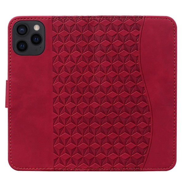 För iPhone 15 Pro Fodral PU Läder Präglat Ställ Plånbok Telefonskal Multicolor Style C