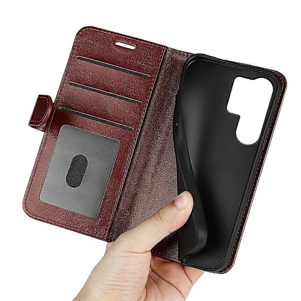 Til Samsung Galaxy S25 Ultra Wallet Case Crazy Horse Tekstur Stand Læder Telefon Cover Multicolor Style D