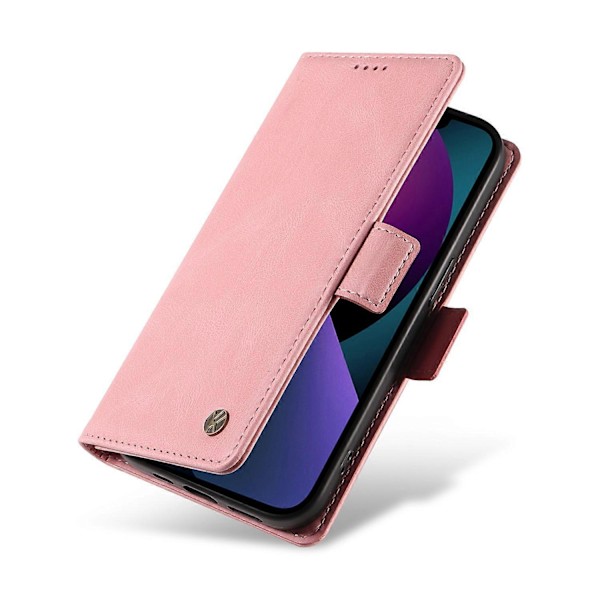 YIKATU YK-005 Skinnkänsla PU Läder Plånboksfodral med Stötsäkert Ställ för iPhone 15 Multicolor Style G