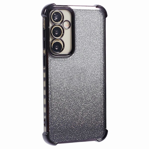 For Samsung Galaxy S23 FE TPU-deksel Glitter Gradient Elektroplettert Anti-Fall Telefonskall Multicolor Style B