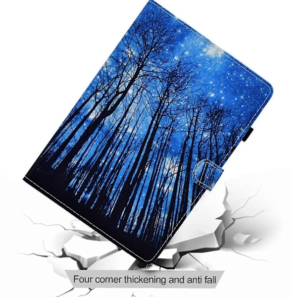 Samsung Galaxy Tab A9+ PU-nahkakotelo, kuvioitu, älykäs tablettisuojus kynätelineellä Multicolor Style M