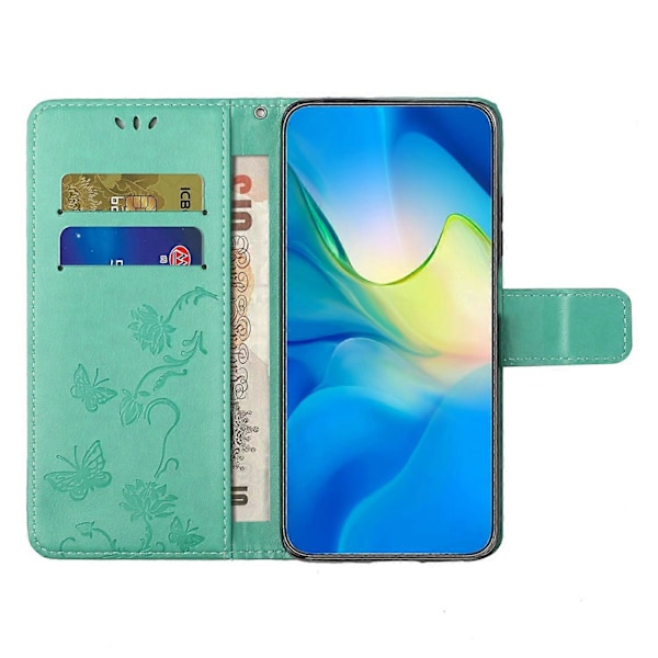 Til Samsung Galaxy A26 5G Etui Wallet Stand Præget Sommerfugl Blomst PU Læder Telefon Cover Multicolor Style G
