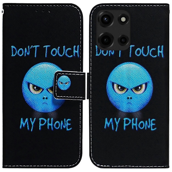 Til Motorola Moto G Power (2025) Wallet Case Mønsterprint Læder Telefon Cover Multicolor Style B