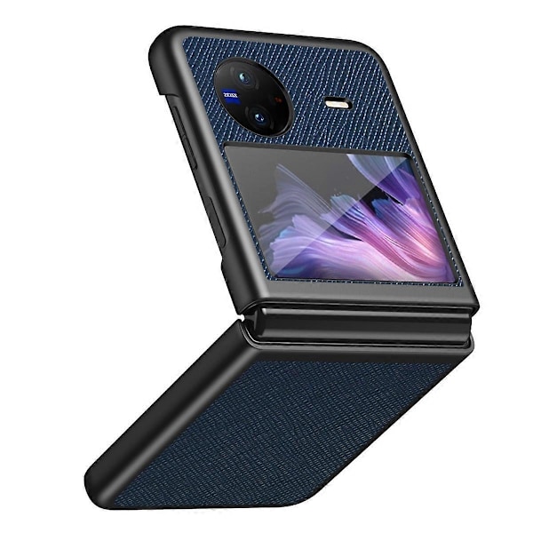 Iskunkestävä puhelinkotelo vivo X Flip -puhelimelle, ristikkäinen kuvio, kumipinnoitettu PU-nahkapäällysteinen PC-takakansi Multicolor Style C