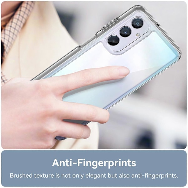 För Samsung Galaxy M54 5G/F54 5G Mobilskal TPU+Akryl Baksida (Stort Hål för Bakre Linsen)