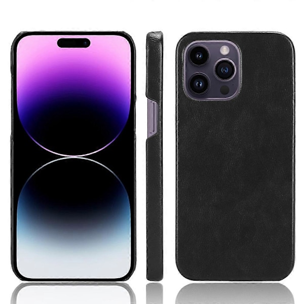 iPhone 15 Pro puhelinkotelo PU-nahkapäällysteinen TPU Litsi-kuvioitu suojus Multicolor Style A
