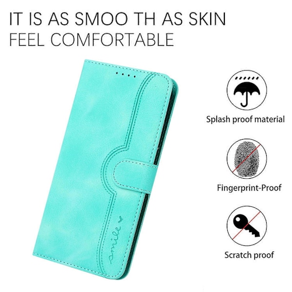 YX0030 PU Læder Wallet Case med Præget Stander Flip Telefon Cover til Samsung Galaxy S23 FE Multicolor Style D
