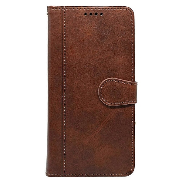 Kalveskinds tekstur læder etui med stativ i bogstil til iPhone 16 Pro Max Multicolor Style F