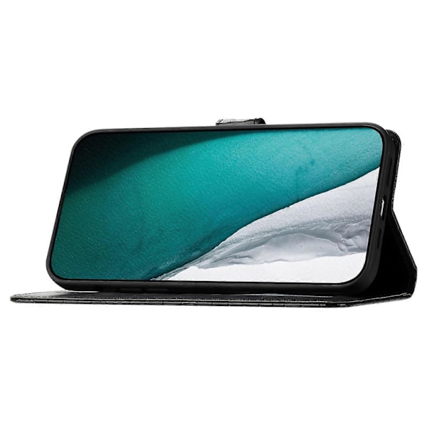 Flip Cover til iPhone 14 Krokodille Tekstur PU Læder Stand Telefon Wallet Case med Håndrem Multicolor Style A
