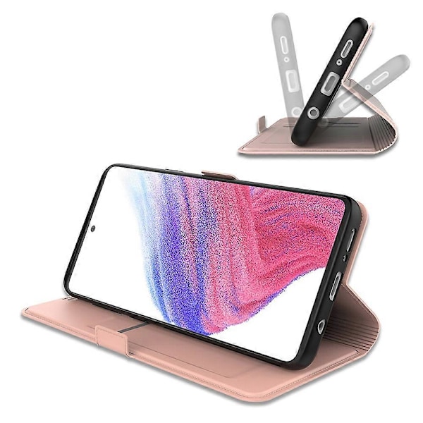 Skal för Samsung Galaxy A16 5G/A16 4G Stötsäkert TPU Innerskal Läder Telefonskydd Multicolor Style D