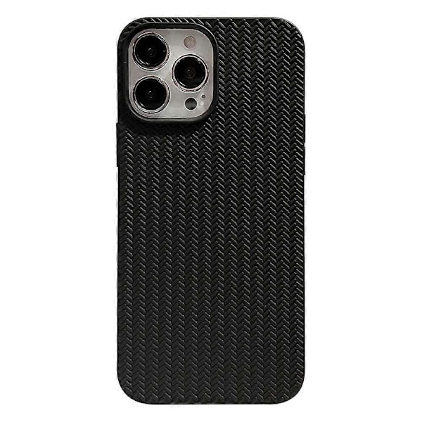 Vävd Textur Mjukt TPU Skal Baksida Repskyddande Telefonskal för iPhone 13 Pro 6.1 tum Multicolor Style B