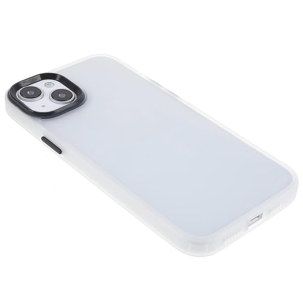För Iphone 15 Plus Drop Resistant Tpu+acrylic Phone Case Skin-touch Back Cover Translucent