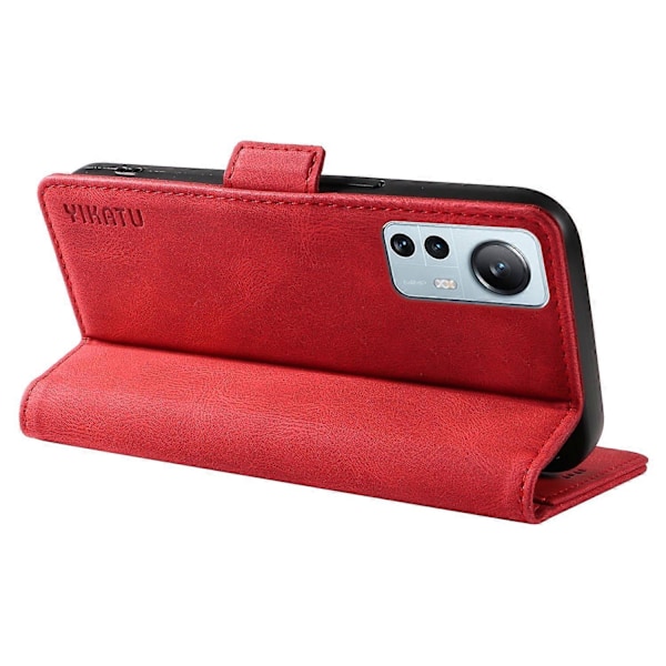 YIKATU YK-005 Xiaomi 12 Lite 5G -puhelimelle ihonmyötäinen PU-nahkainen suojakotelo jalustalla ja lompakolla Multicolor Style H