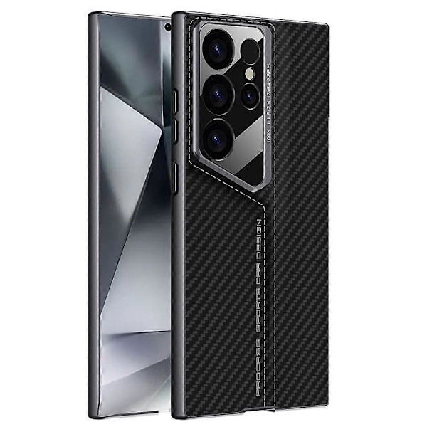 GKK Slankt PU-dækket PC-mobiltelefoncover til Samsung Galaxy S24 Ultra Multicolor Style A